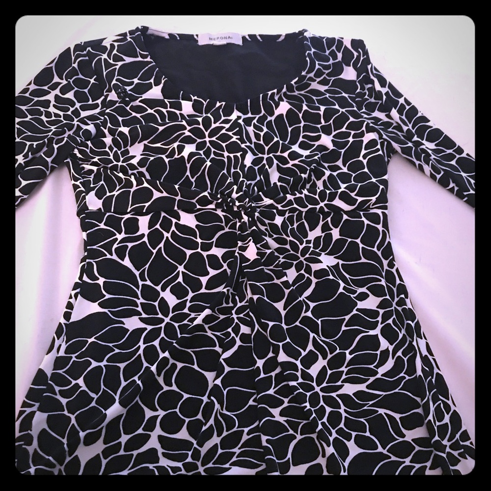 Merona Black and White Dress Shirt